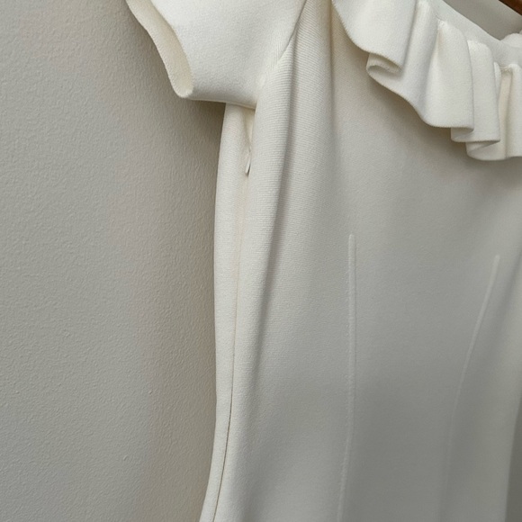 Alexander McQueen Off the Shoulder Ruffle Bateau Neckline Dress - Authentic - Picture 11 of 15